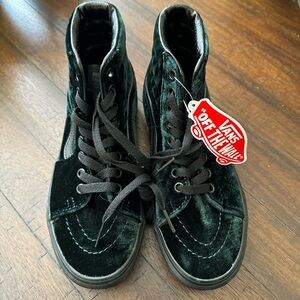 Vans Sk8-Hi Velvet Green Black Size‎ US 3.5 Men / women 5